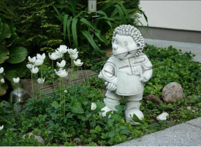 Garden decoration hedgehog terrace stone figures figure decoration statue sculpture